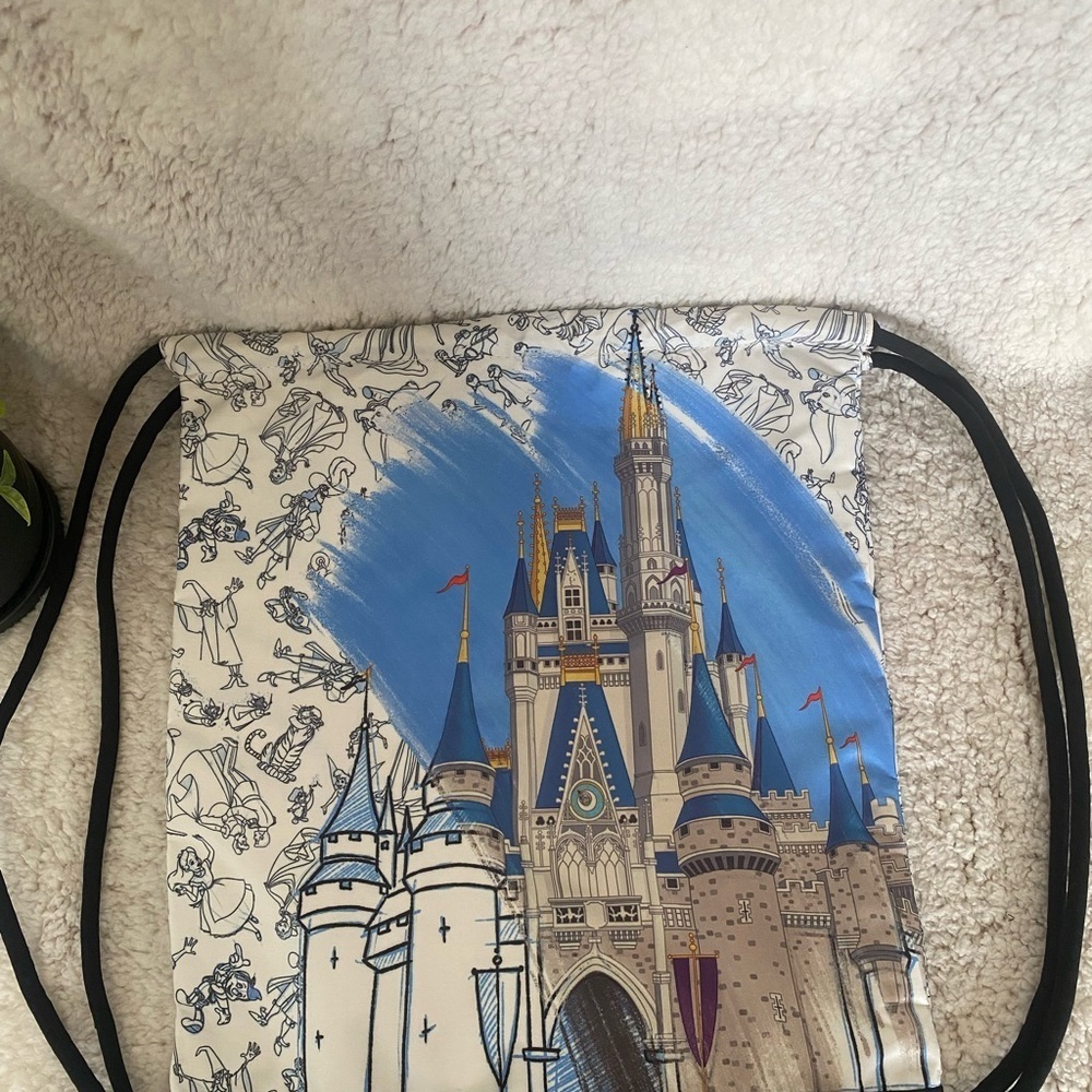 COPY - Disney Castle Drawstring Backpack - Picture 6 of 7